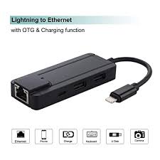 Rj45 Ethernet Lan Wired Network Adapter Compatible With Iphone Ipad Ipod Lighting Ethernet Adapter Phone Ethernet Adapter Charging Otg Usb Adapter Buy Products Online With Ubuy Thailand In Affordable Prices