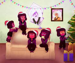 Only add christmas related projects or su related projects 4. Artstation Ruby Christmas Steven Universe Fanart Maryana Mourullo