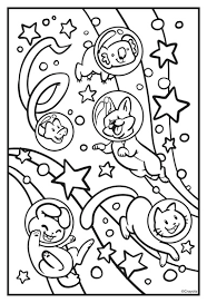 Print, color and enjoy these team galaxy coloring pages! Cosmic Cats Galaxy Fun Coloring Page Crayola Com