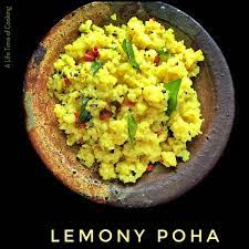 Lemony Poha Aval Indian Food Recipes Cooking Recipes