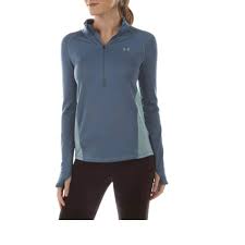 Under Armour Womens Coldgear 1 2 Zip Pullover Static Blue