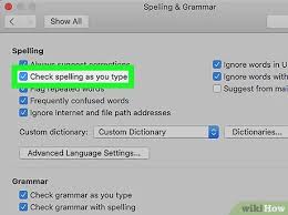 Under typing > spelling, switch on autocorrect misspelled words and highlight misspelled words. 5 Ways To Enable Spell Check On Pc Or Mac Wikihow