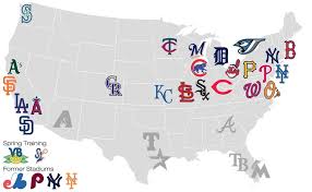Pin By Gretchen On Let S Go Somewhere Mlb Stadiums Baseball Stadium Map Major League Baseball Logo