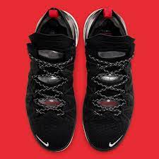 Lebron james shoes nike shoes men Nike Lebron 18 Black Red Cq9283 001 Release Date Sneakernews Com