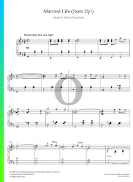 You'll find free beginner and easy piano sheet music, music theory worksheets, composer biographies, printable award certificates, and kids' song lyrics. Married Life Sheet Music Piano Solo Pdf Download Streaming Oktav