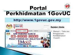 * jika anda belum mempunyai akaun webmail 1govuc, sila klik pilihan 2. 1govuc