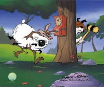 Ralph Wolf Chuck Jones Center For Creativity This looney tunes dog watches over and protects sheep, as per his job. ralph wolf chuck jones center for