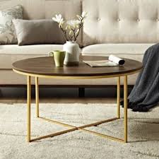 Walker Edison 36 In 2020 Coffee Table With Stools Round Coffee Table Decor Round Coffee Table