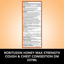 Robitussin Honey Adult Maximum Strength Cough Chest