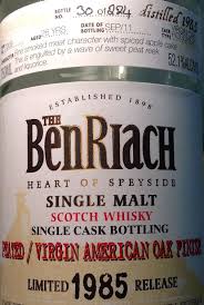 Benriach 1985 2011 26yo 52 1 224 Bottles Speyside Single Malt Malt