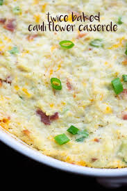 Macadamia nut flour can be used in place of almond flour. Loaded Cauliflower Casserole With Bacon Cheddar And Cream Cheese