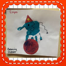 Elephant Hand Print Art For Circus And Animal Themed Curriculum Circus Crafts Preschool Circus Theme Crafts Circus Crafts