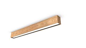 Consider warm lights rather than white lights, for a cosy. Woodled Linus Rectangular Oak Ceiling Lamp 110cm Trilum Plafonnier Design Lighting High Quality Ref 19070374