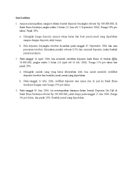 Soal akuntansi jurnal umum dan jawabannya. Soal Latihan Deposito Pdf