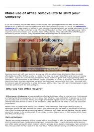 Maybe you would like to learn more about one of these? Calameo Removalists Melbourne