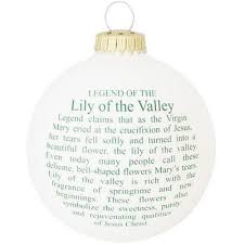 Lily Of The Valley With Legend Ivory Glass Ornament 1 Christmas Poems Christmas Lily Of The Valley