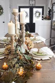 Neutral Farmhouse Fall Table Our First Fall Table At This House Fall Dining Table Decor Fall Dining Room Fall Dining Table