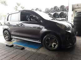 Wider myvi sport rims can be fitted with normal 15, 16 or 17 inch tyres which makes the tyres (tayar myvi) stretched. Perodua Myvi With 15 U Tyre Service Centre Johor Bahru Facebook