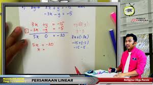 Persamaan linier yang melibatkan nilai mutlak 5. 2017 Kssm Tingkatan 1 Intelek Persamaan Linear Vtutor