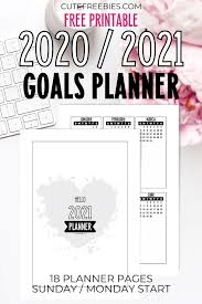 You can use them as a monthly cover page on your budgeting or home management binder or if you resize the printable then you can cut it in a pretty shape with rounded corners and add it to your bullet. 2021 Goals Planner Printable Template For Your Bullet Journal Cute Freebies For You Goal Planner Printable Goal Planner Printable Free Printable Planner