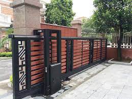 Front compound wall design with best boundary wall elevations & model. Modern House Boundary Wall Main Gate Design Novocom Top