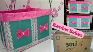 35 idea pengorganisasian diy terbaik yang menyediakan ruang penyimpanan tersembunyi. Cara Membuat Kotak Penyimpanan Dari Kardus Bekas How To Make Storage Box From Used Cardboard Youtube