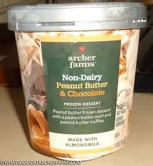 Archer farms mini donut reduced fat ice cream. What S Good At Archer Farms Archer Farms Non Dairy Peanut Butter Chocolate Frozen Dessert