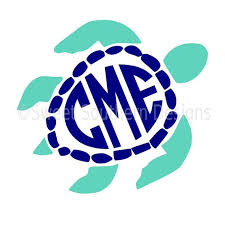 Download Sea Turtle Monogram Svg Instant Download Design For Cricut Or Silhouette Cricut Monogram Cricut Monogram Font Monogram Svg