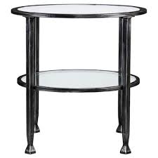 Splurge vs save bedroom black and white with warm wood tones. Round Nightstand Tables Target