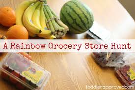 Here are 7 grocery store games that are easy to play and will help you get in and. Eating A Rainbow Two Fun Activities For Kids Toddler Approved
