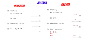 Gcse Revision Solving Simplifying Factorising Maths Algebra Gcse Revision Algebra