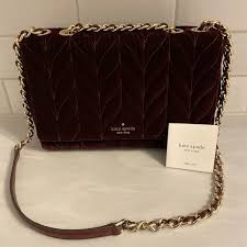 Kate Spade Bags Kate Spade Red Briar Lane Quilted Velvet Emelyn Poshmark