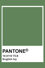 Pantone 18 0110 Tcx English Ivy Pantone Green Pantone Pantone Color