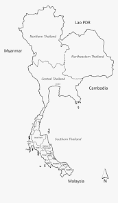 Thailand woman , woman transparent background png clipart. The Four Regions Of Thailand The Southern Provinces Map Hd Png Download Kindpng