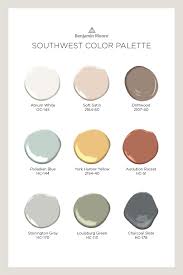 Southwest Color Palette Benjamin Moore In 2020 Paint Color Inspiration Benjamin Moore Exterior Paint Color Palettes
