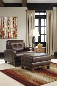Mclarion Walnut Fabrics Chair And Ottoman Ottoman Sets Chair Fabric Chair Ottoman Chair