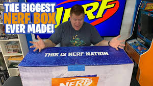 Need a cool looking place to put your nerf guns. The Biggest Nerf Box Ever Made 2019 Nerf Nation Ambassador Unboxing Youtube