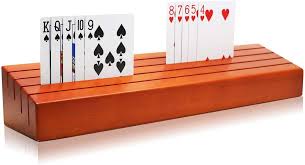 They liked that they could play a 'proper' game they had made themselves, and i liked that they were using numbers. Amazon Com Exqline Wooden Playing Card Holder Tray Rack Organizer For Kids Seniors Adults 13 8 Inch 3 1 Inch Extended Versions Long Enough For Bridge Canasta Strategy Card Playing Toys Games