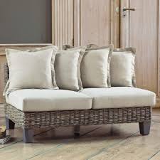 2 Seater Light Kubu Rattan Garden Sofa Maisons Du Monde Banquette Banquette Jardin Deco Maison