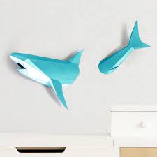 For more information on sarah and her simple and fun crafting ideas, visit creativeramblingsblog.com. 3d Shark Animal Paper Model Toy Home Decor Living Room Decor Diy Paper Craft Model Party Gift Card Model Building Sets Aliexpress