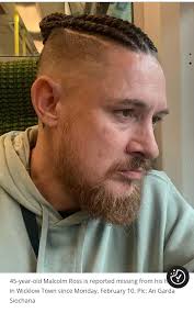 Malcolm Ross has been missing since the 13th of February from his home in  wicklow town, if anyone has any information or if he has been spotted  please alert the Wicklow Garda