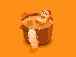 A Hot Potato Animated Gif On Behance Animation Animated Gif Motion Design