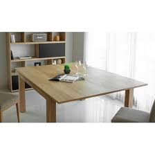 Table De Repas Extensible En Chene Massif Naturel 140 190x140x76cm Nathan Infos Et Dimensions Longu Table Repas Table Salle A Manger Table A Manger Extensible