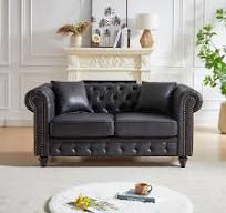 Amazon.com: Modern Chesterfield Sofa Couch, 63.5-inch Tech ...