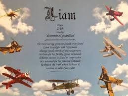 Liam First Name Meaning Art Print Name Meaning Art Personalized Airplanes 8x10 Home Decor Wall Art Birthday Housewarming Names With Meaning Personalized Art Print First Name Meaning