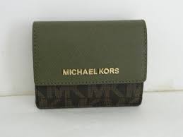 Nwt Michael Kors Jet Set Travel Brown Olive Card Case Id Key Holder 35f7gtvd2b Fashion Clothing Shoes Ac Travel Card Case Michael Kors Michael Kors Jet Set