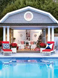 Ideas that lead to more ideas. Festive Outdoors Pool House Backyard Pool Pool Houses