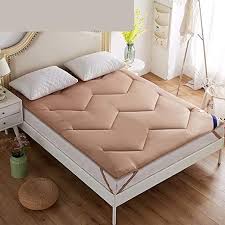 Sl Amp Cl Tatami Floor Mat Quilted Washable Dorm Non Slip Portable Mattress Topper Plenty Thicked Rolls Up Bed Protec Portable Mattress Bed Protection Mattress