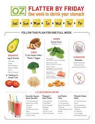 We all know that fruits and vegetables are good combinations if we want to be healthy. Flatter By Friday The 1 Week Plan The Dr Oz Show