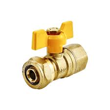 1/2'' DN 20 Ball GAS Valve Brass Ball Valve 16mm PE-AL-PE ...